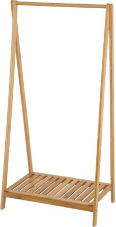 pleegouders daar ben ik het mee eens geïrriteerd raken Kamyra® Bamboe Kledingrek - Houten Hanger voor Kleren - Stabiele  Kledingstang - Vrijstaand - 60 x 35 x 120 cm | Bamboebaas.nl